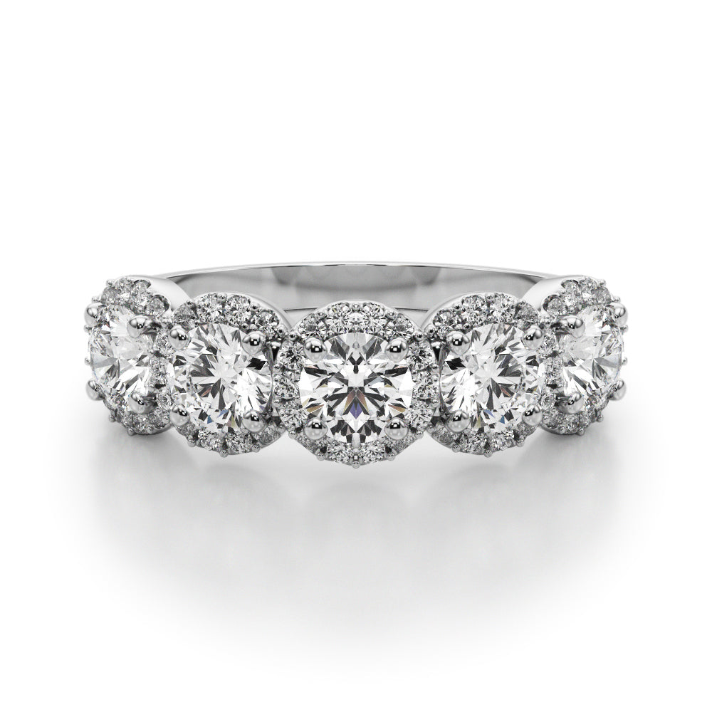 14K White Gold Lab Grown Diamond Band With 1.54 TCW Diamond (Lab Grown VS-SI1, E/F/G)