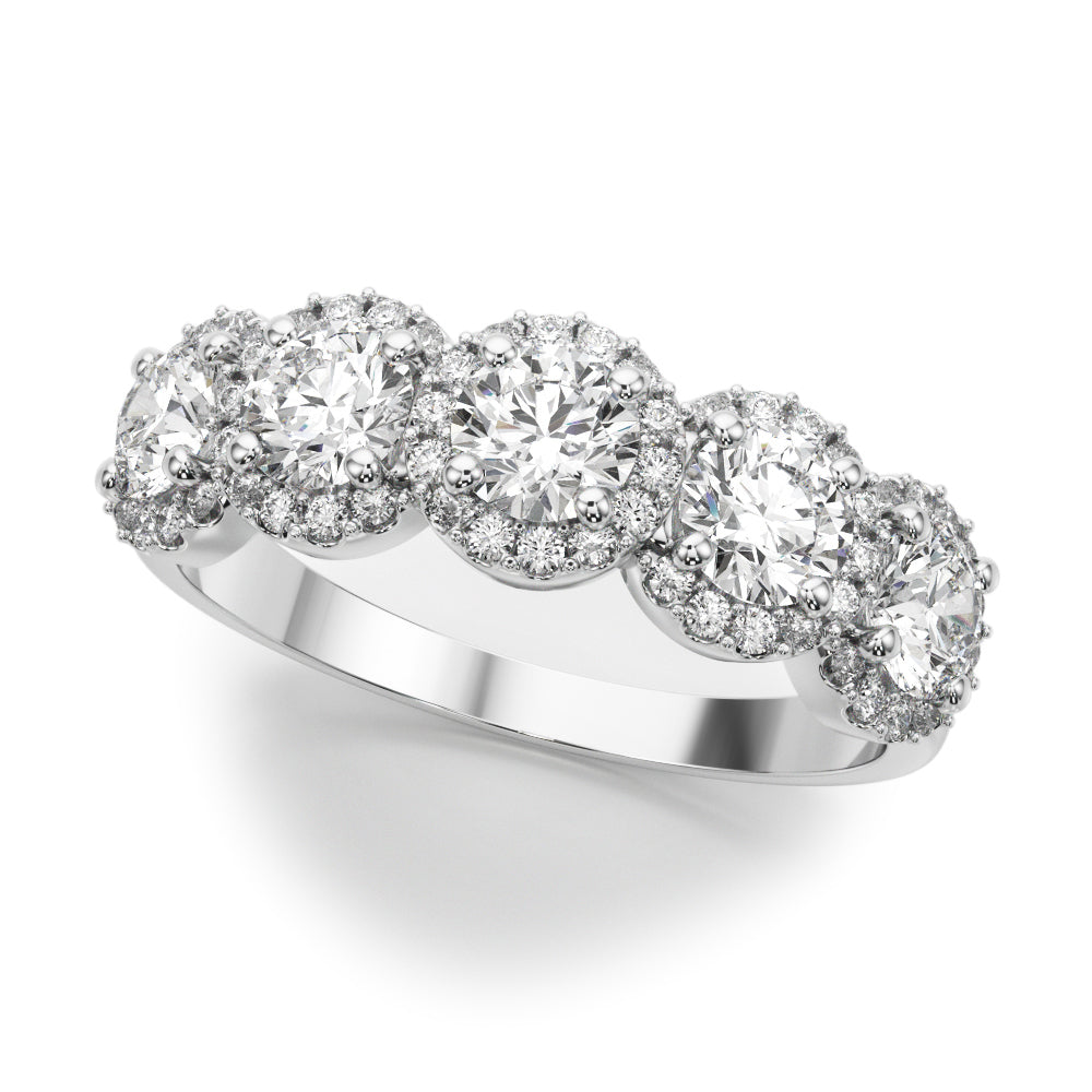 14K White Gold Lab Grown Diamond Band With 1.54 TCW Diamond (Lab Grown VS-SI1, E/F/G)