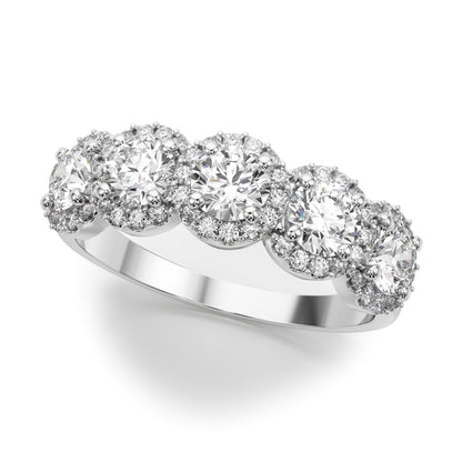 14K White Gold Lab Grown Diamond Band With 1.54 TCW Diamond (Lab Grown VS-SI1, E/F/G)