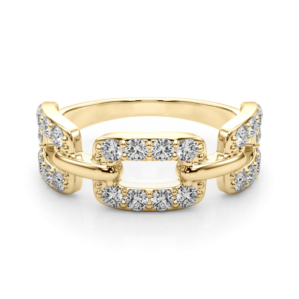 14K Yellow Gold Lab Grown Diamond Fashion Ring With 0.78 TCW Diamond (Lab Grown VS-SI1, E/F/G)