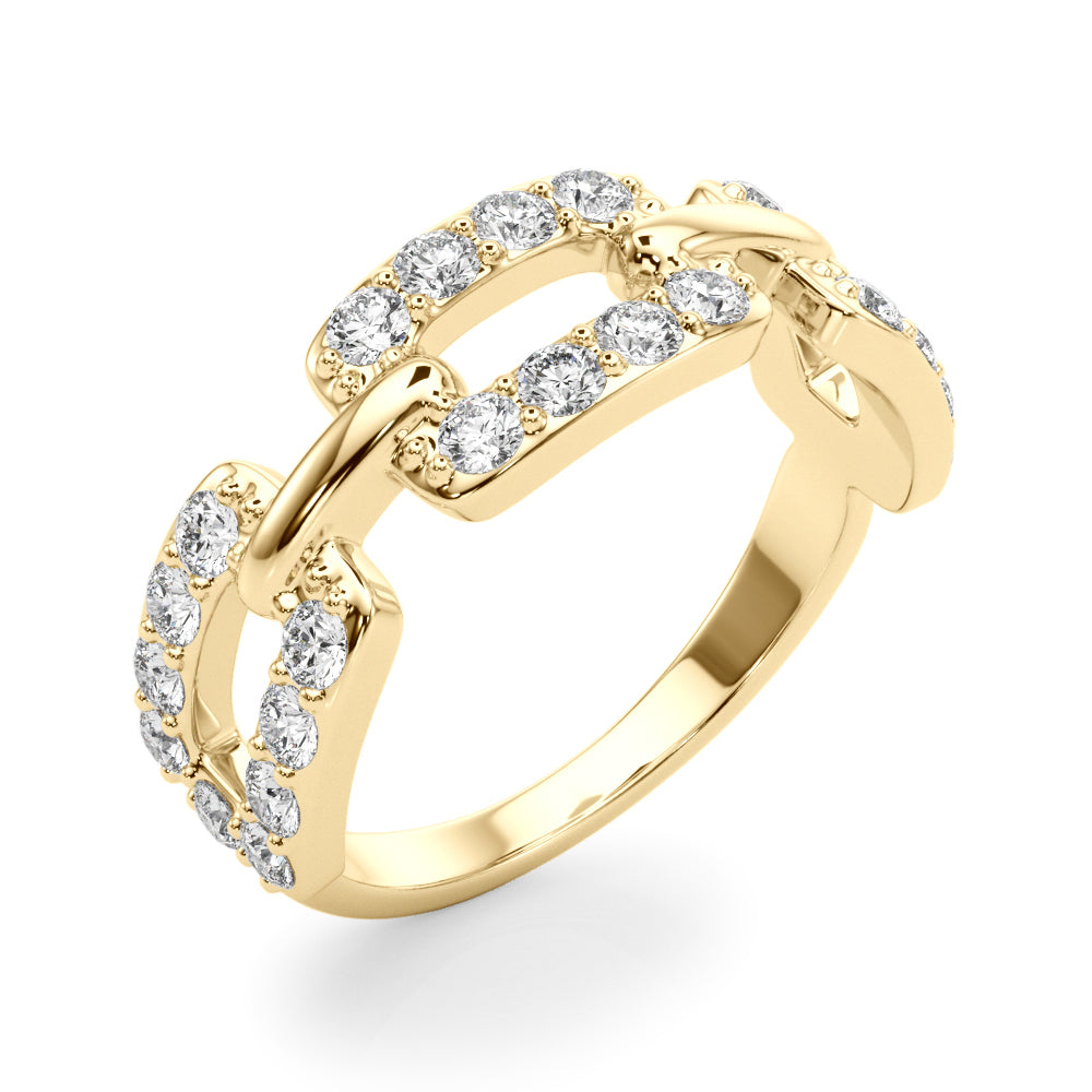 14K Yellow Gold Lab Grown Diamond Fashion Ring With 0.78 TCW Diamond (Lab Grown VS-SI1, E/F/G)