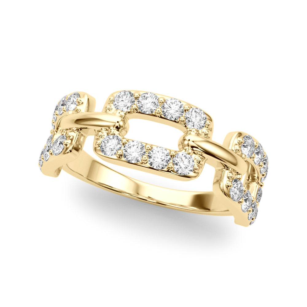14K Yellow Gold Lab Grown Diamond Fashion Ring With 0.78 TCW Diamond (Lab Grown VS-SI1, E/F/G)