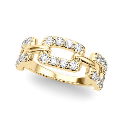 14K Yellow Gold Lab Grown Diamond Fashion Ring With 0.78 TCW Diamond (Lab Grown VS-SI1, E/F/G)