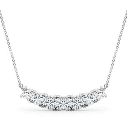 14K White Gold Lab Grown Diamond Necklace With 1.04 TCW Diamond (Lab Grown VS-SI1, E/F/G)