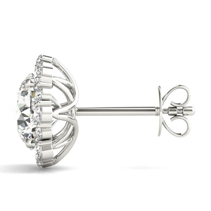 14K White Gold Fashion Earrings With 1.51 TCW Diamond (Lab Grown VS-SI1, E/F/G)