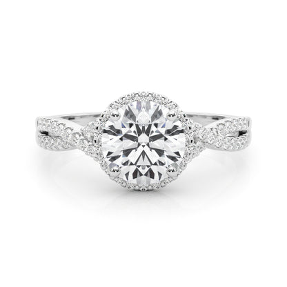 14K White Gold Engagement Rings Multirow With 0.25 TCW Diamond (Lab Grown VS-SI1, E/F/G)