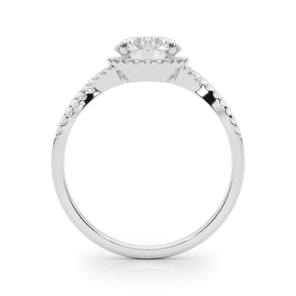 14K White Gold Engagement Rings Multirow With 0.25 TCW Diamond (Lab Grown VS-SI1, E/F/G)