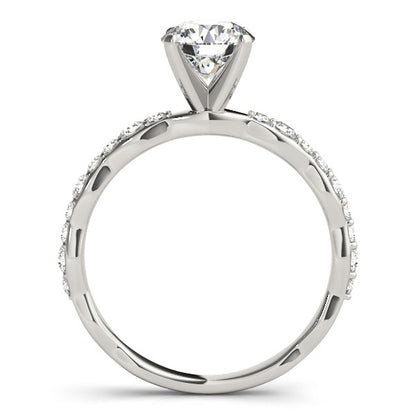 14K White Gold Engagement Ring With 0.28 TCW Diamond (Lab Grown VS-SI1, E/F/G)