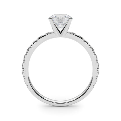 14K White Gold Engagement Ring With 1.32 TCW Diamond (Lab Grown VS-SI1, E/F/G)