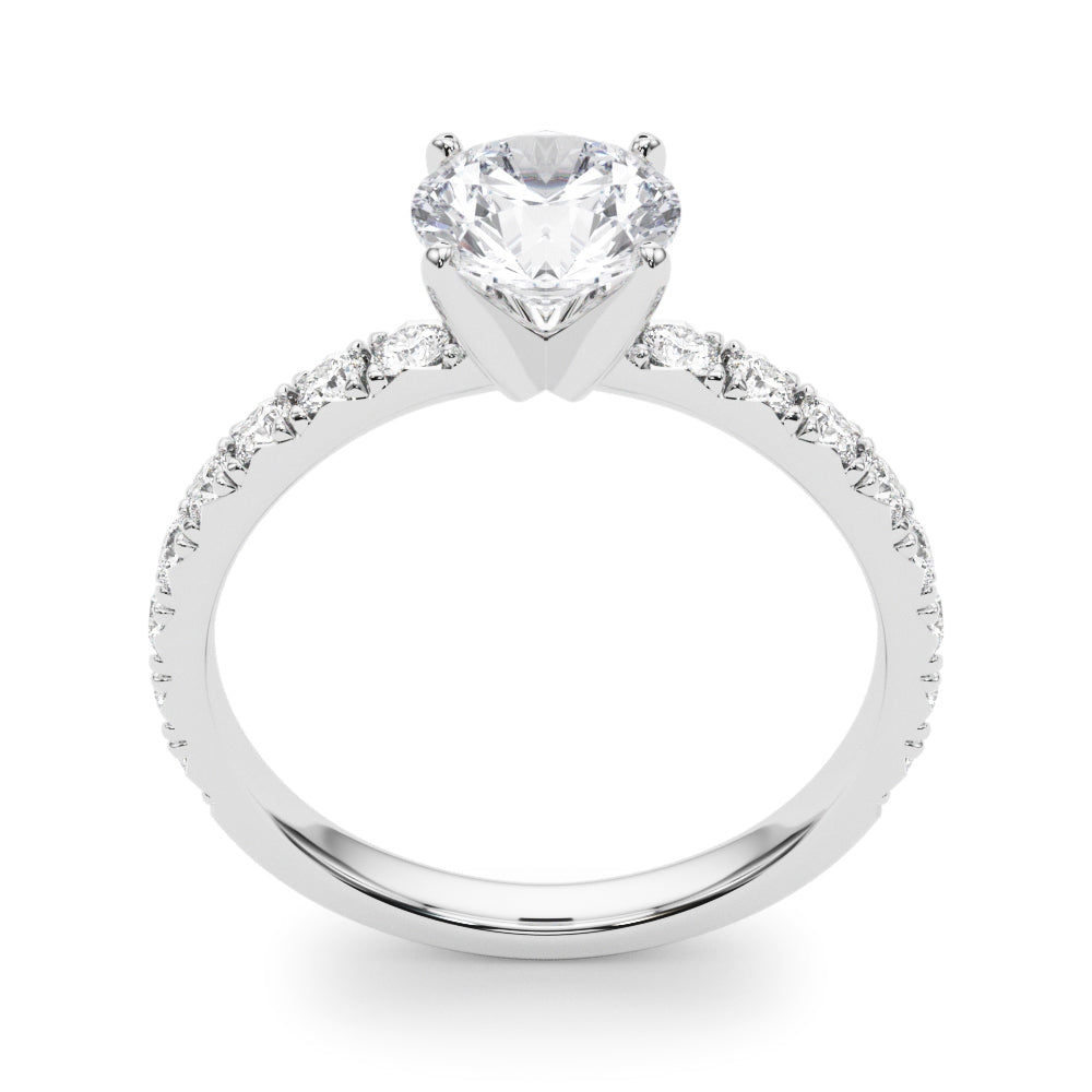 14K White Gold Engagement Ring With 1.32 TCW Diamond (Lab Grown VS-SI1, E/F/G)