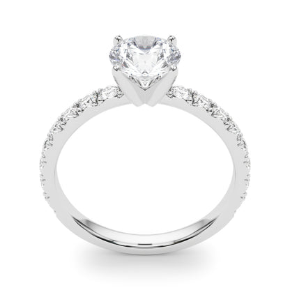 14K White Gold Engagement Ring With 1.32 TCW Diamond (Lab Grown VS-SI1, E/F/G)