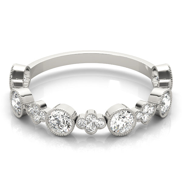 14K White Gold Stackable Ring With 0.30 TCW Diamond (Lab Grown VS-SI1, E/F/G)