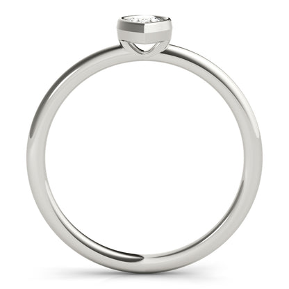 14K White Gold Pear Solitaire Stackable With 0.25 TCW Diamond (Lab Grown VS-SI1, E/F/G)