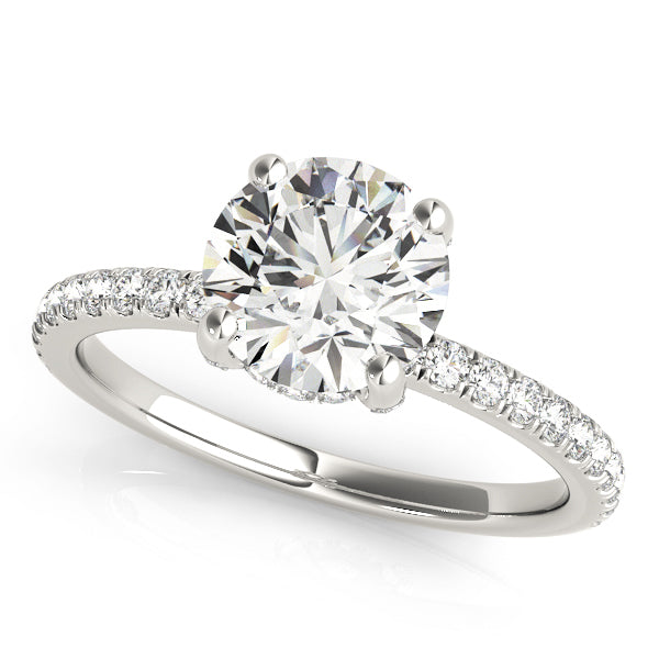14K White Gold Engagement Ring With 1.79 TCW Diamond (Lab Grown VS-SI1, E/F/G)