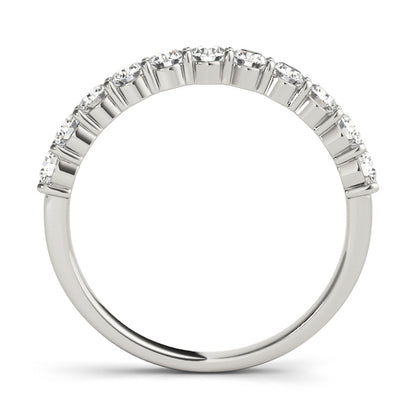 14K White Gold Straight Diamond Wedding Band With 1.65 TCW Diamond (Lab Grown VS-SI1, E/F/G)