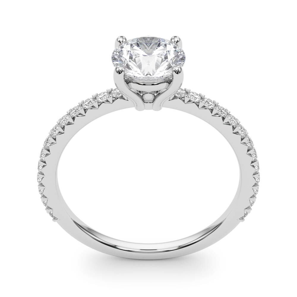 14K White Gold Engagement Ring With 1.76 TCW Diamond (Lab Grown VS-SI1, E/F/G)