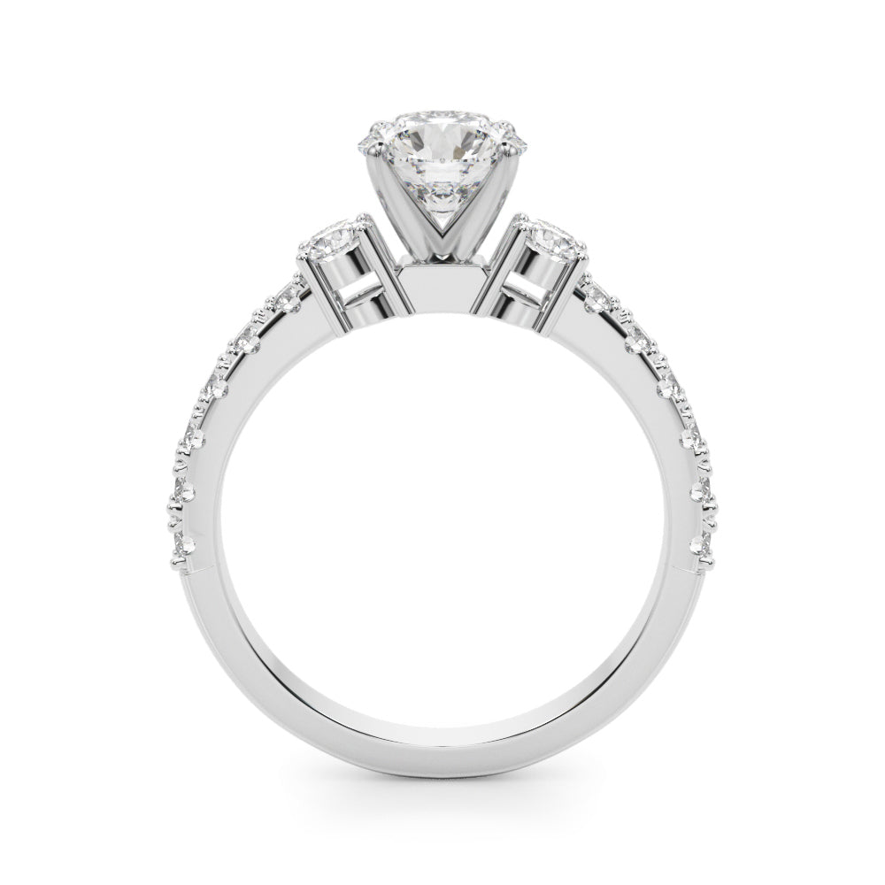 14K White Gold Remount Ring With 0.58 TCW Diamond (Lab Grown VS-SI1, E/F/G)