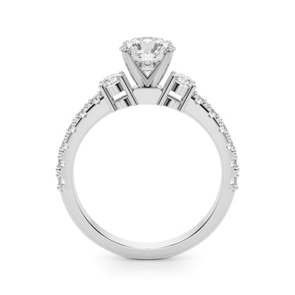 14K White Gold Remount Ring With 0.58 TCW Diamond (Lab Grown VS-SI1, E/F/G)