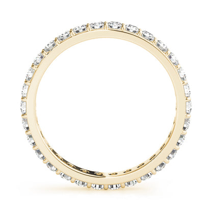 14K Yellow Gold Wedding Bands Eternity With 0.87 TCW Diamond (Lab Grown VS-SI1, E/F/G)