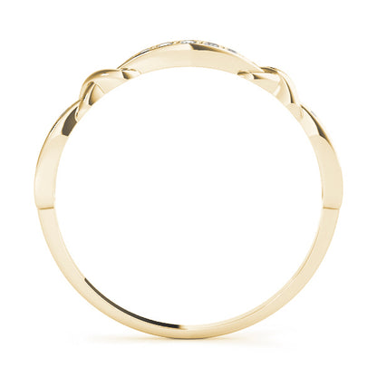 14K Yellow Gold Fashion Band With 0.05 TCW Diamond (Lab Grown VS-SI1, E/F/G)