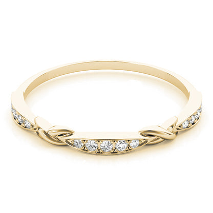 14K Yellow Gold Fashion Band With 0.05 TCW Diamond (Lab Grown VS-SI1, E/F/G)