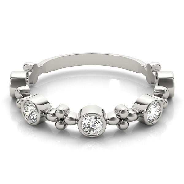 14K White Gold Fashion Band With 0.40 TCW Diamond (Lab Grown VS-SI1, E/F/G)