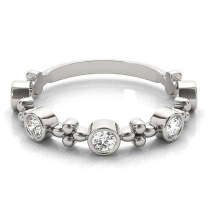 14K White Gold Fashion Band With 0.40 TCW Diamond (Lab Grown VS-SI1, E/F/G)