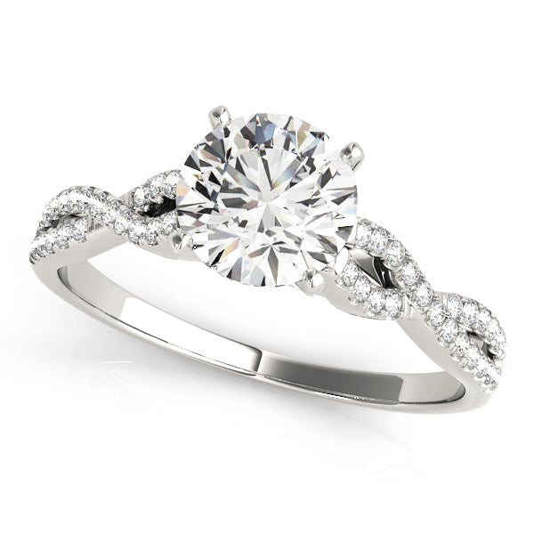 14K White Gold Engagement Rings Multirow With 0.22 TCW Diamond (Lab Grown VS-SI1, E/F/G)