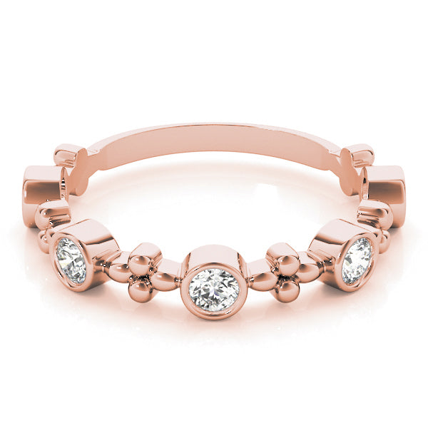 14K Rose Gold Fashion Band With 0.40 TCW Diamond (Lab Grown VS-SI1, E/F/G)