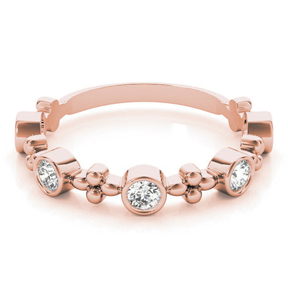 14K Rose Gold Fashion Band With 0.40 TCW Diamond (Lab Grown VS-SI1, E/F/G)