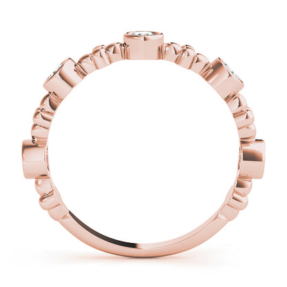 14K Rose Gold Fashion Band With 0.40 TCW Diamond (Lab Grown VS-SI1, E/F/G)