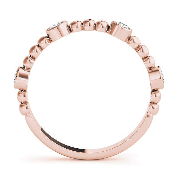 14K Rose Gold Fashion Band With 0.24 TCW Diamond (Lab Grown VS-SI1, E/F/G)