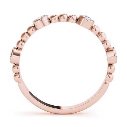 14K Rose Gold Fashion Band With 0.24 TCW Diamond (Lab Grown VS-SI1, E/F/G)