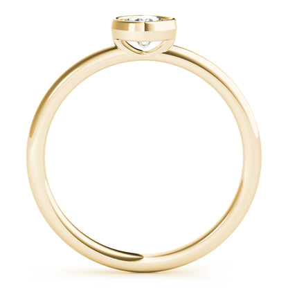 14K Yellow Gold Round Solitaire Stackable With 0.33 TCW Diamond (Lab Grown VS-SI1, E/F/G)