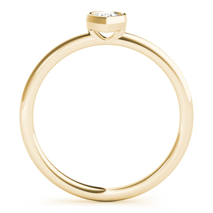 14K Yellow Gold Pear Solitaire Stackable With 0.25 TCW Diamond (Lab Grown VS-SI1, E/F/G)