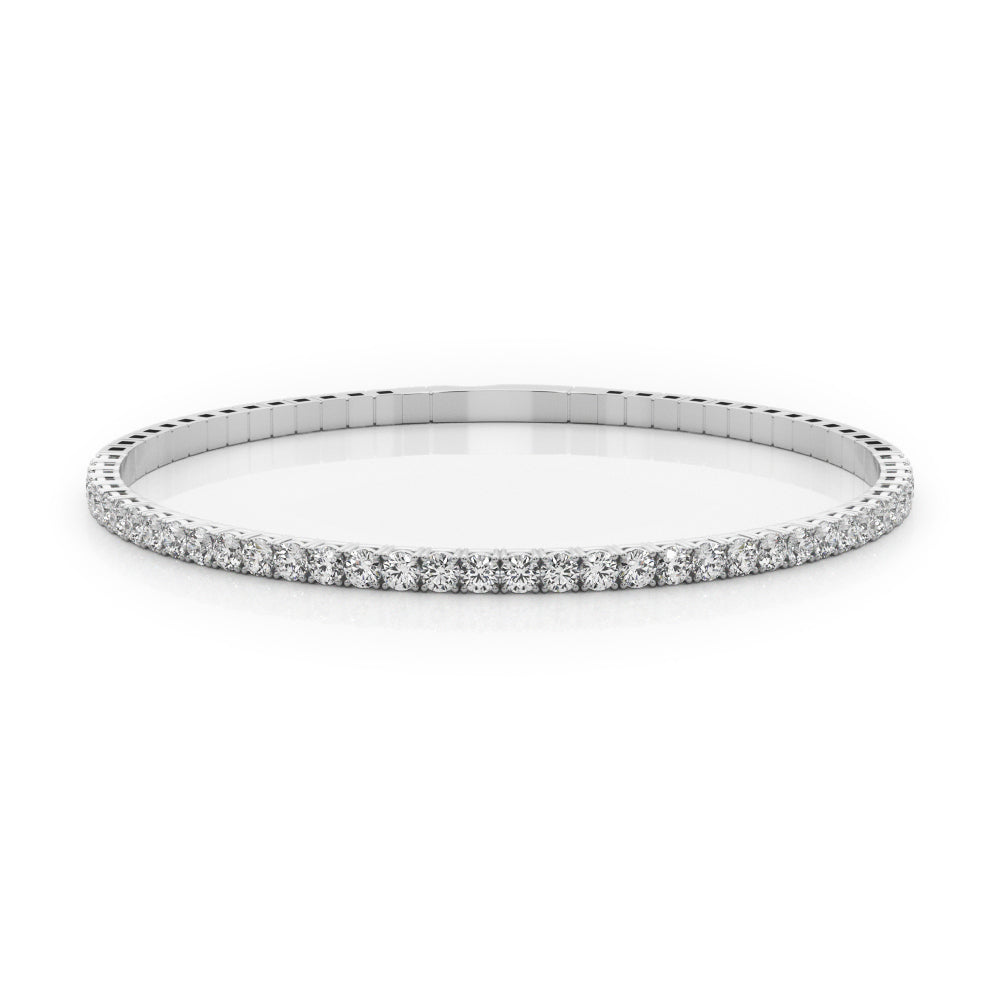 14K White Gold Lab Grown Diamond Bracelet With 1.90 TCW Diamond (Lab Grown VS-SI1, E/F/G)