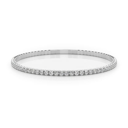 14K White Gold Lab Grown Diamond Bracelet With 1.90 TCW Diamond (Lab Grown VS-SI1, E/F/G)