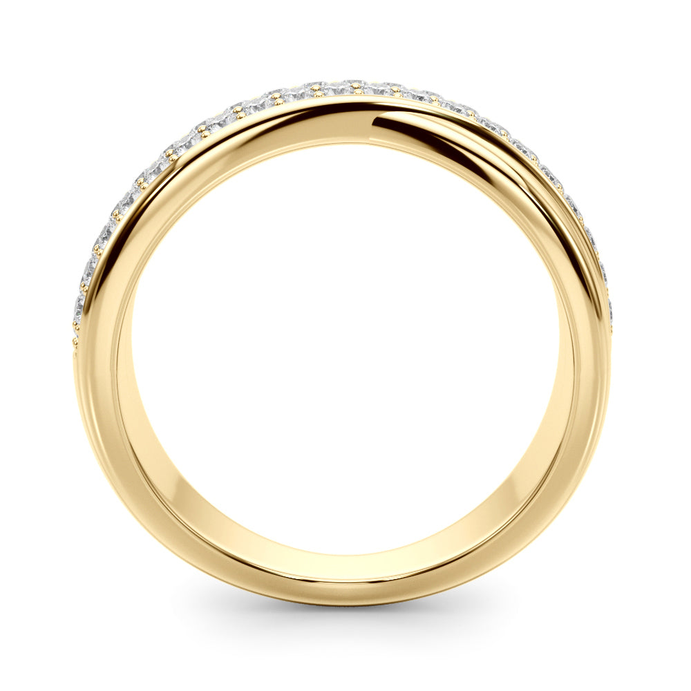 14K White and Yellow Gold Lab Grown Diamond Fashion Ring With 0.40 TCW Diamond (Lab Grown VS-SI1, E/F/G)