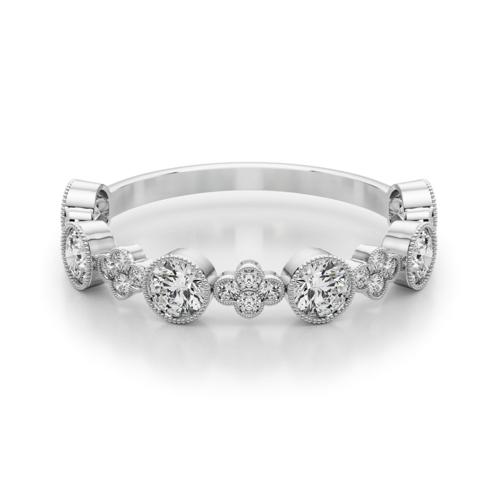 14K White Gold Lab Grown Diamond Stackable Ring With 0.30 TCW Diamond (Lab Grown VS-SI1, E/F/G)
