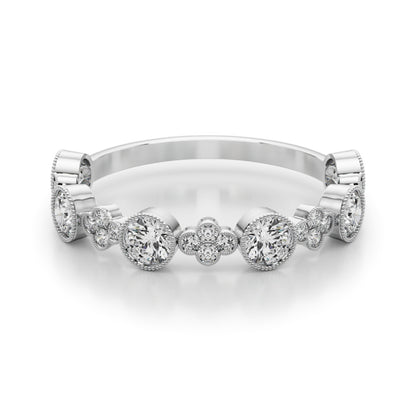 14K White Gold Lab Grown Diamond Stackable Ring With 0.30 TCW Diamond (Lab Grown VS-SI1, E/F/G)
