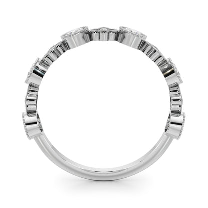 14K White Gold Lab Grown Diamond Stackable Ring With 0.30 TCW Diamond (Lab Grown VS-SI1, E/F/G)