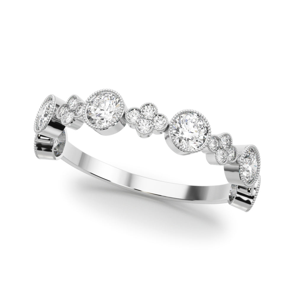14K White Gold Lab Grown Diamond Stackable Ring With 0.30 TCW Diamond (Lab Grown VS-SI1, E/F/G)
