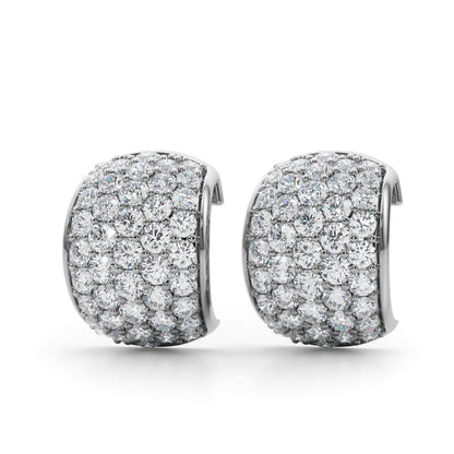 14K White Gold Lab Grown Diamond Fashion Earrings With 0.73 TCW Diamond (Lab Grown VS-SI1, E/F/G)