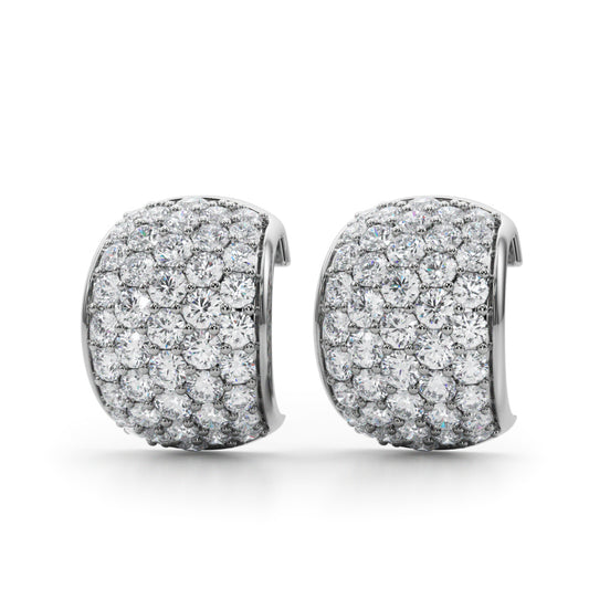 14K White Gold Lab Grown Diamond Fashion Earrings With 0.73 TCW Diamond (Lab Grown VS-SI1, E/F/G)