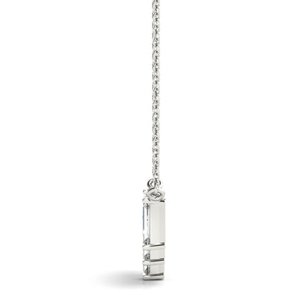 14K White Gold Lab Grown Diamond Necklace With 0.68 TCW Diamond (Lab Grown VS-SI1, E/F/G)