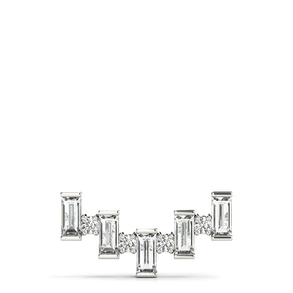 14K White Gold Lab Grown Diamond Necklace With 0.68 TCW Diamond (Lab Grown VS-SI1, E/F/G)