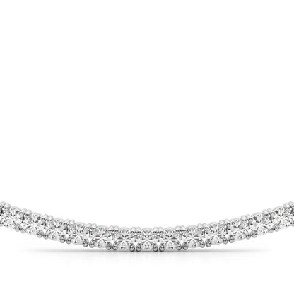 14K White Gold Lab Grown Diamond Necklace With 5.25 TCW Diamond (Lab Grown VS-SI1, E/F/G)