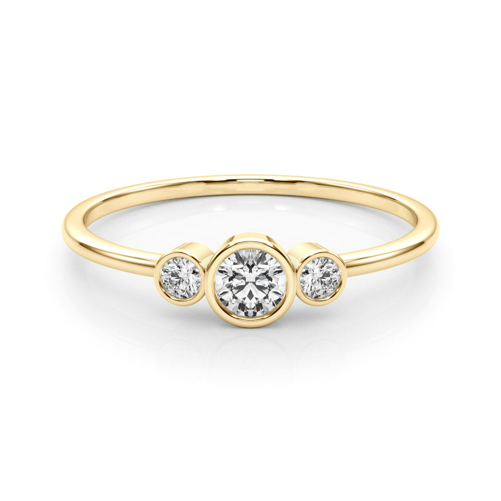 14K Yellow Gold Lab Grown Diamond Fashion Ring With 0.18 TCW Diamond (Lab Grown VS-SI1, E/F/G)