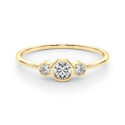 14K Yellow Gold Lab Grown Diamond Fashion Ring With 0.18 TCW Diamond (Lab Grown VS-SI1, E/F/G)