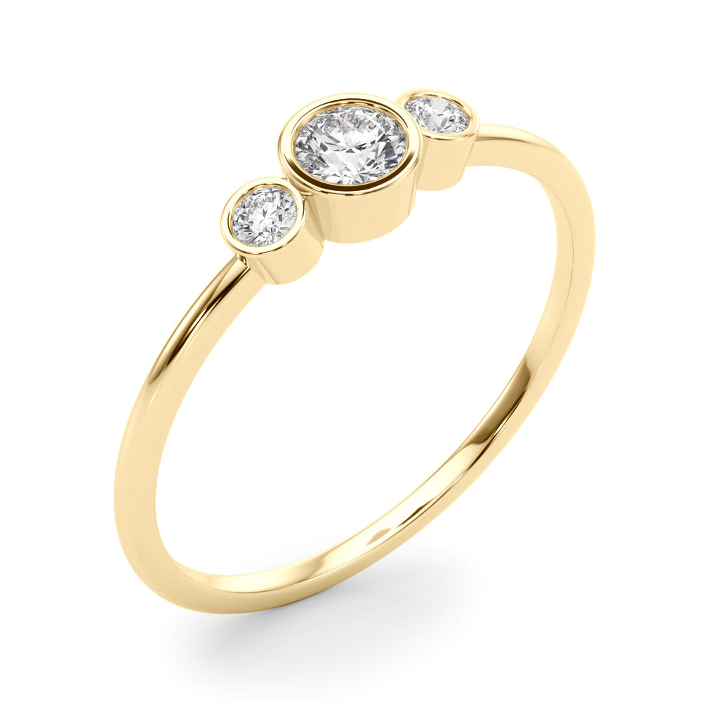 14K Yellow Gold Lab Grown Diamond Fashion Ring With 0.18 TCW Diamond (Lab Grown VS-SI1, E/F/G)